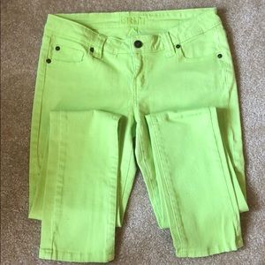 Neon Green Skinny Jeans